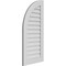 Ekena Millwork Quarter Round Top Left Surface Mount PVC Gable Vent w/ 3-1/2"W x 1"P Standard Frame, 20"W x 42"H GVPQL20X4201SN - alternate 3